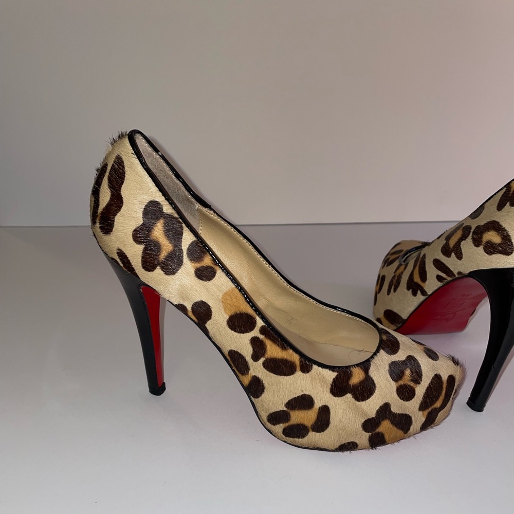 Christian Louboutin cheetah print heels